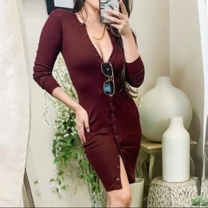 NEW WITH TAGS INDAH LENNY MINI DRESS IN PORT
